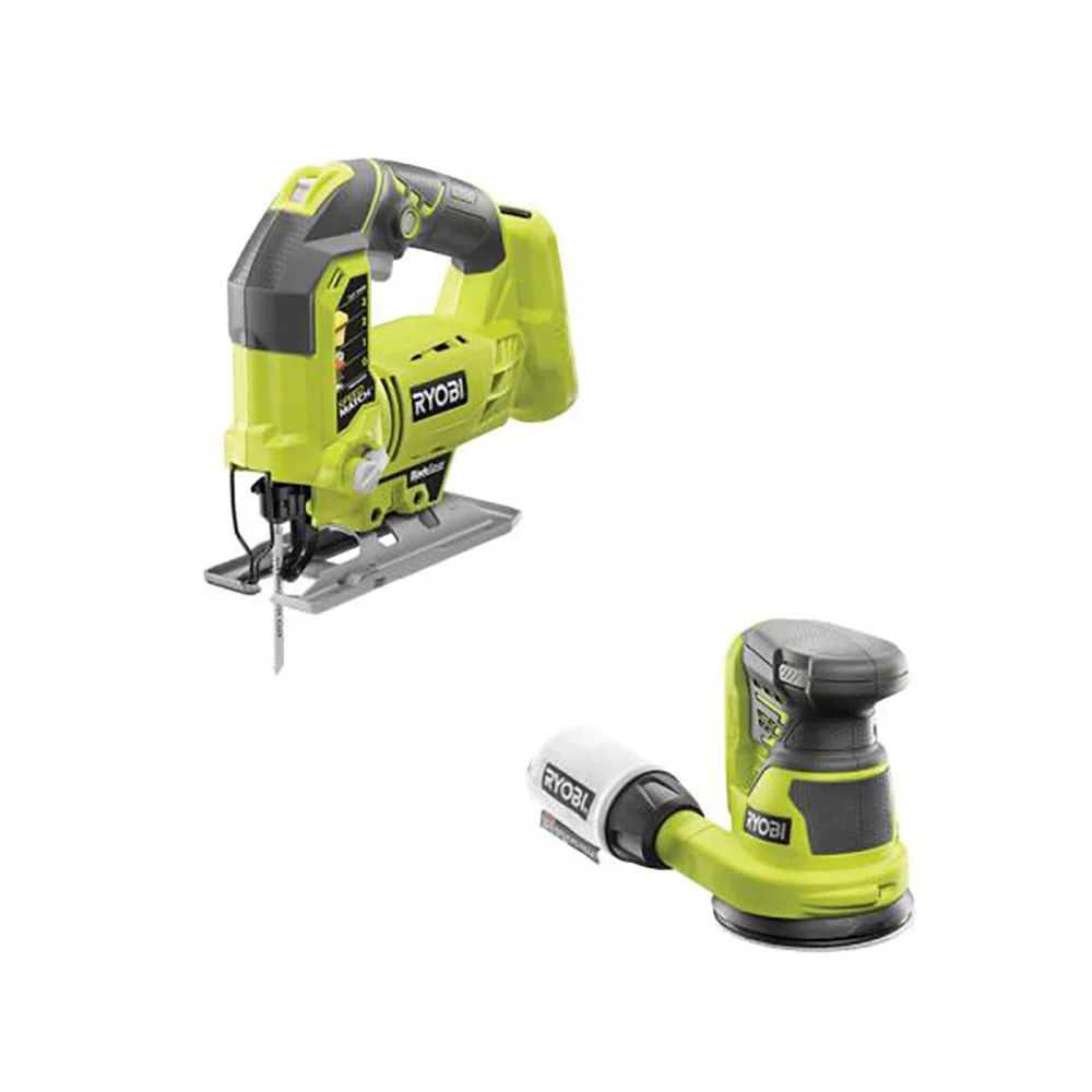 18V ONE+ Orbital Jig Saw & 5” Random Orbit Sander