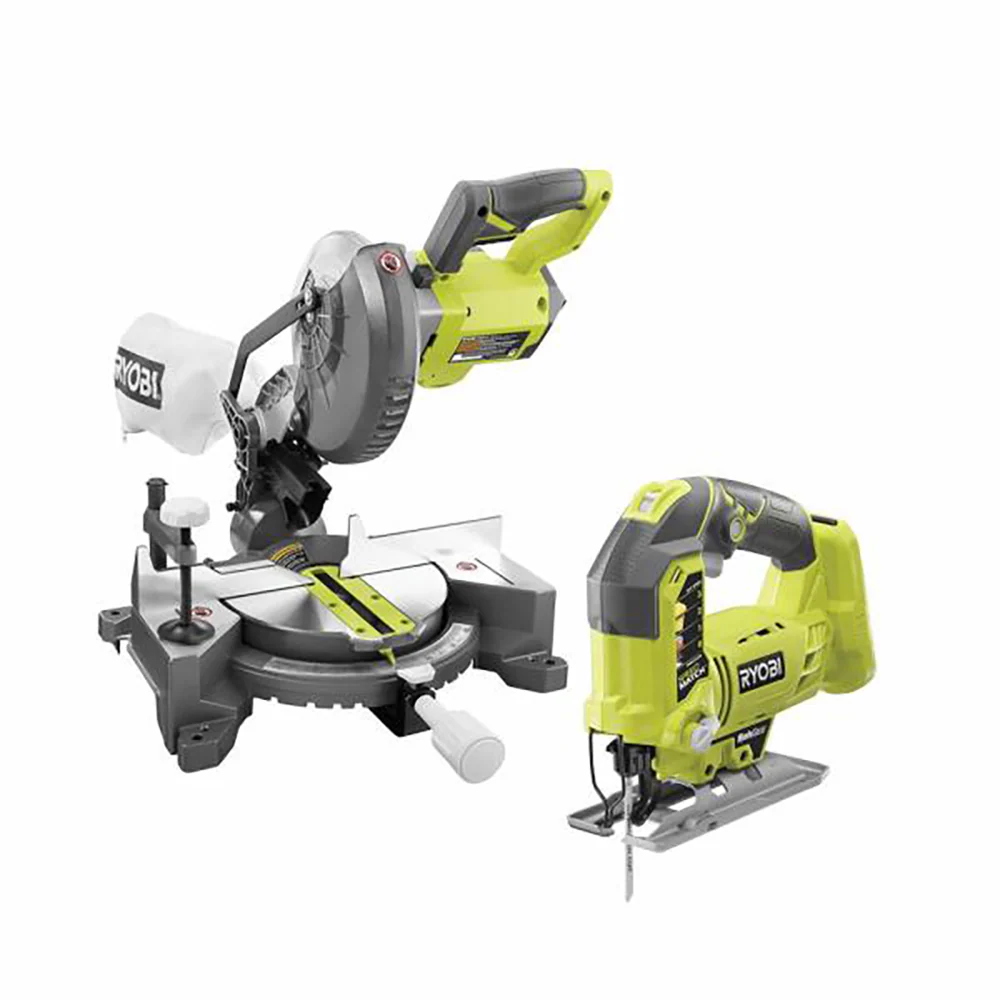 18V ONE+ 7-1/4” Miter Saw & Orbital Jig Saw