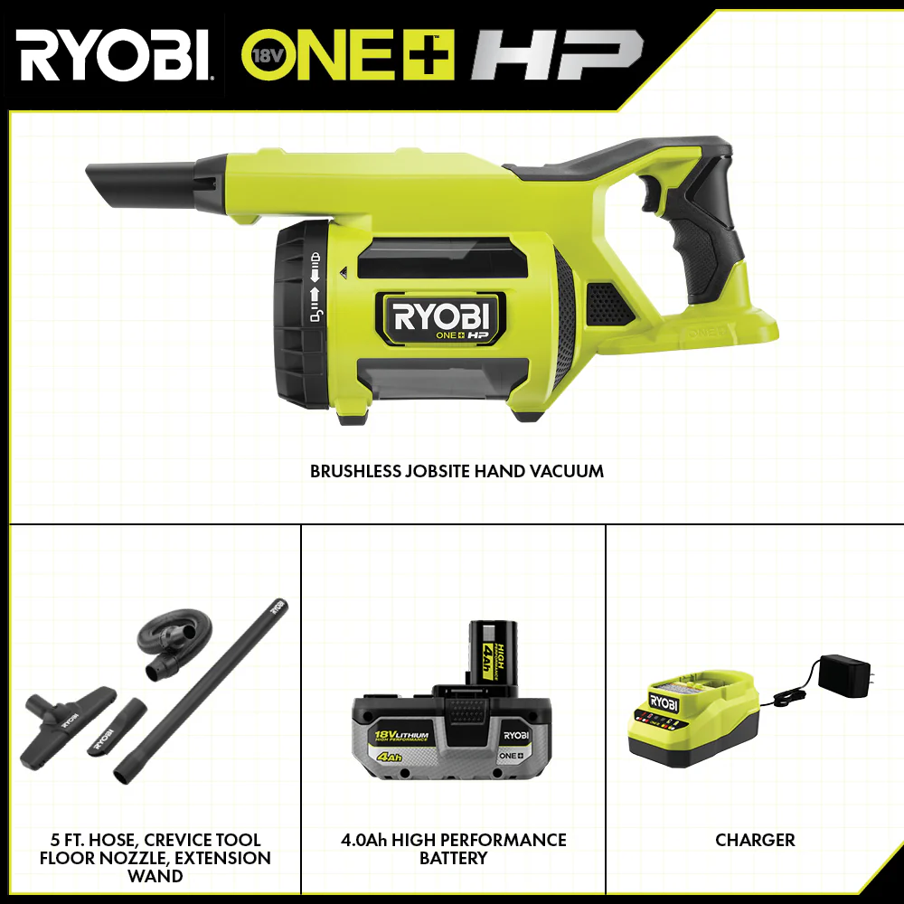 18V ONE+ HP BRUSHLESS JOBSITE HAND VACUUM KIT - Image 2