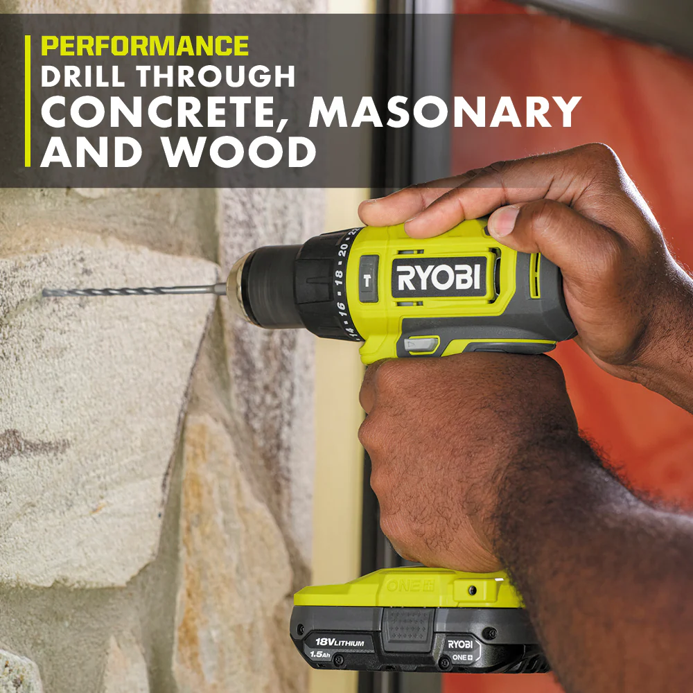 18V ONE+ Cordless 1/2 in. Hammer Drill Kit - Image 3