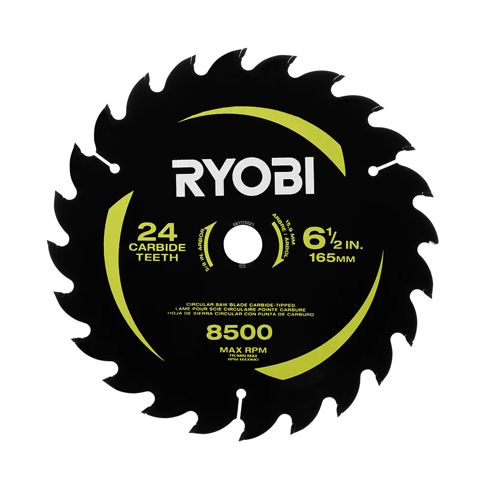 6-1/2" 24 CARBIDE TEETH THIN KERF CIRCULAR SAW BLADE