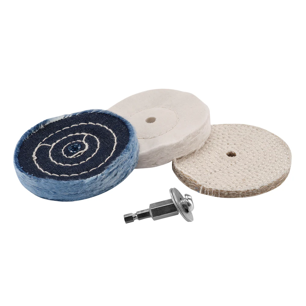 4 PC. 4" Buffing and Polishing Wheel Set - Image 9