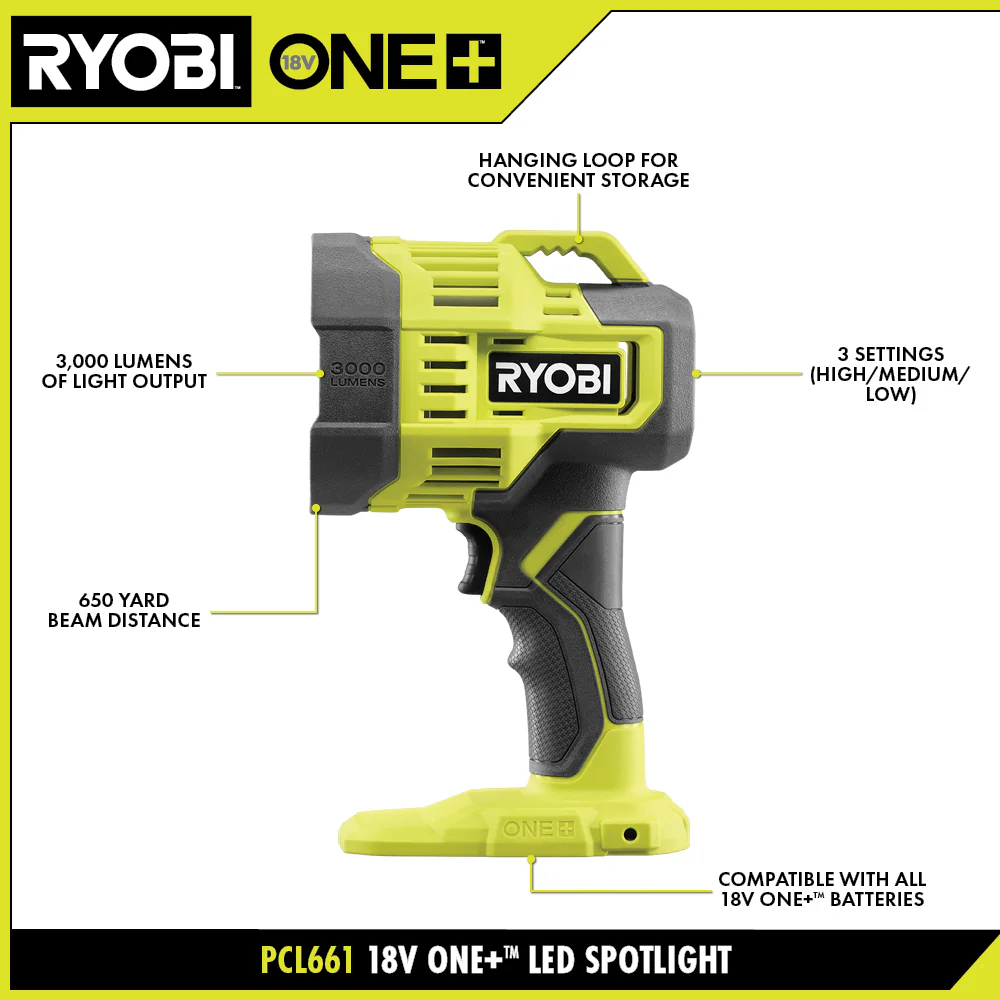 18V ONE+ LITHIUM HIGH PERFORMANCE STARTER KIT WITH FREE 18V ONE+ LED SPOTLIGHT - Image 3