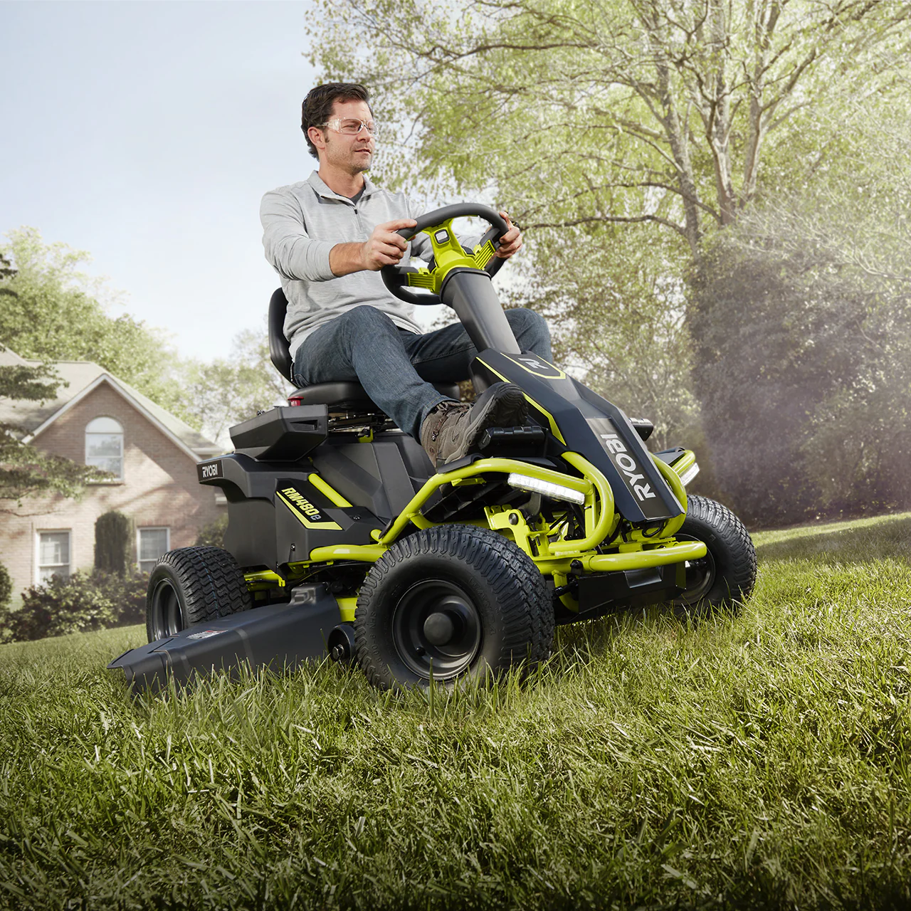 38" 75 AH Electric Riding Lawn Mower - Image 4
