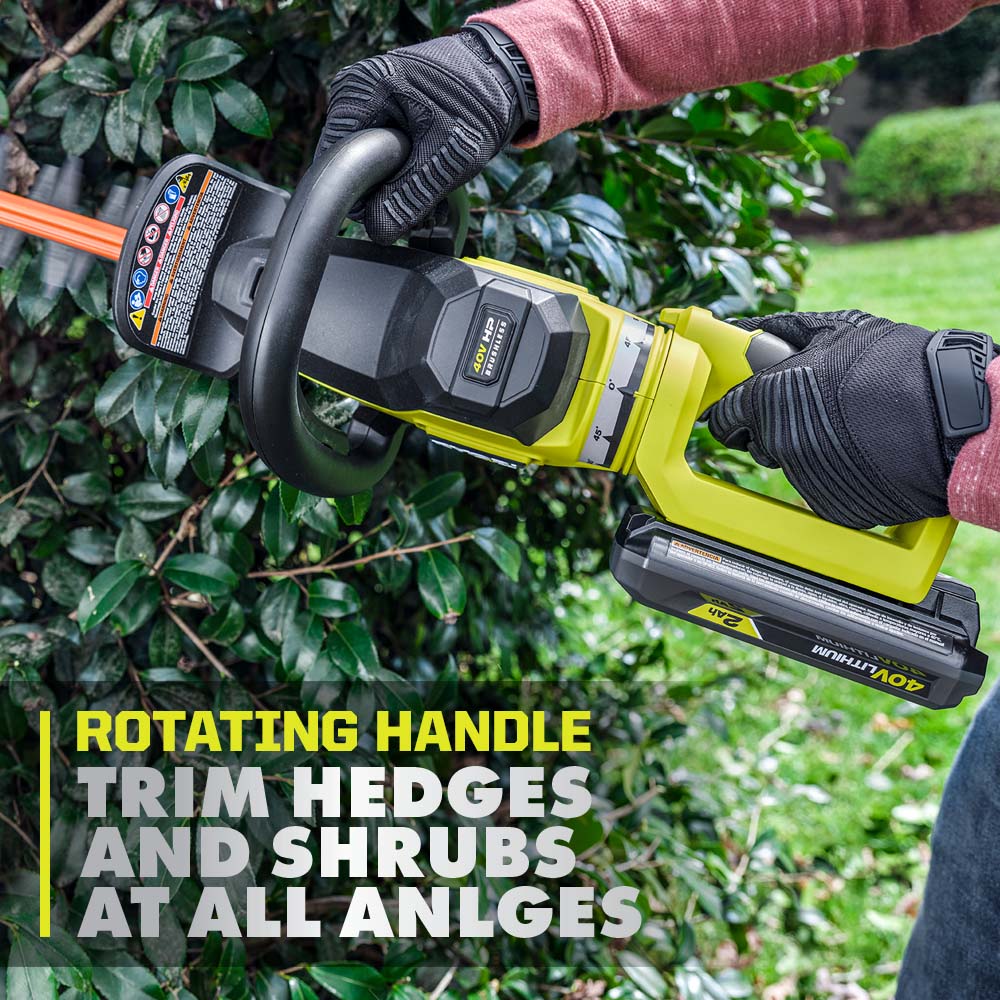 40V HP BRUSHLESS WHISPER SERIES 26" HEDGE TRIMMER KIT - Image 10