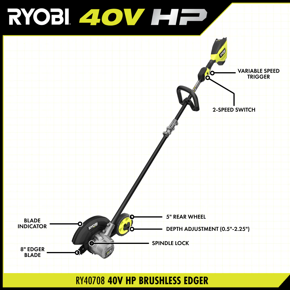 40V HP Brushless Edger Kit - Image 4