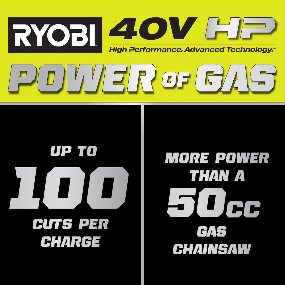 40V HP BRUSHLESS 20" CHAINSAW - Image 2