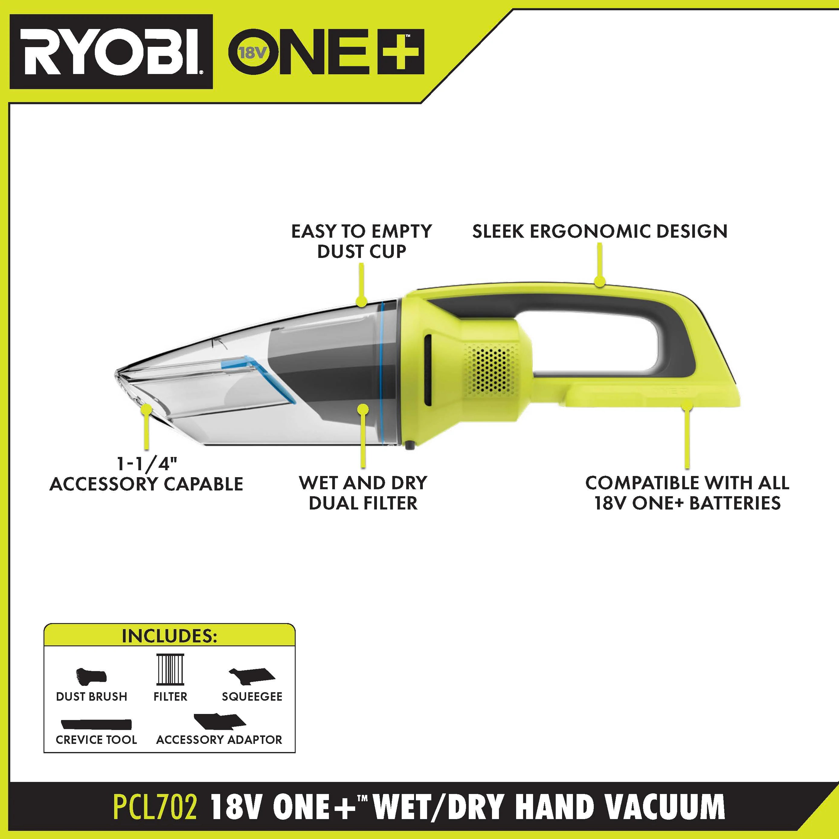18V ONE+ 13" STRING TRIMMER/EDGER KIT WITH FREE 18V ONE+ WET/DRY HAND VACUUM - Image 3