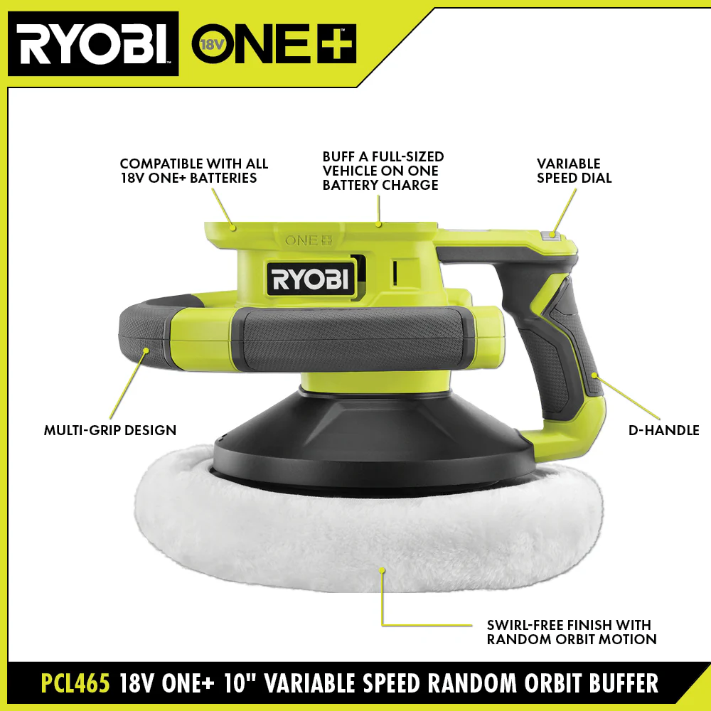 18V ONE+ LITHIUM HIGH PERFORMANCE STARTER KIT WITH FREE 18V ONE+ VARIABLE SPEED RANDOM ORBIT BUFFER - Image 3